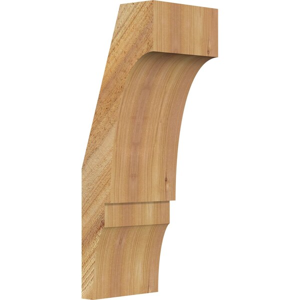 Ekena Millwork 6"W x 6"D x 18"H Balboa Rough Sawn Knee Brace, Western Red Cedar BRC06X06X18BOA00RWR - main